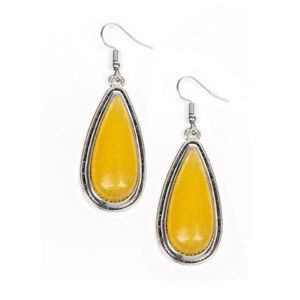 Oasis Sheen Yellow Earrings
